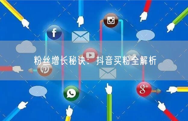 粉丝增长秘诀：抖音买粉全解析