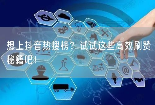想上抖音热搜榜？试试这些高效刷赞秘籍吧！
