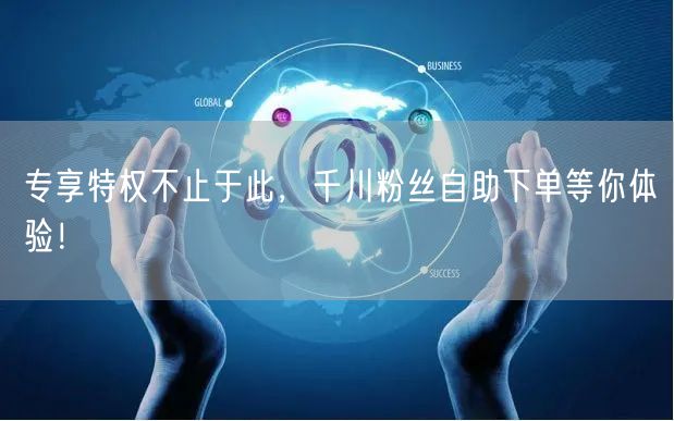 专享特权不止于此，千川粉丝自助下单等你体
