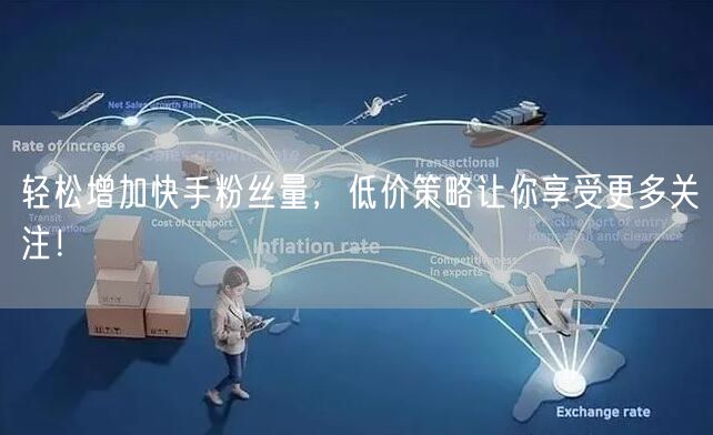 轻松增加快手粉丝量，低价策略让你享受更多关注！