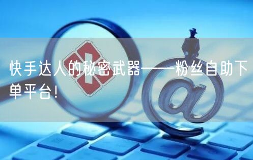 快手达人的秘密武器——粉丝自助下单平台！