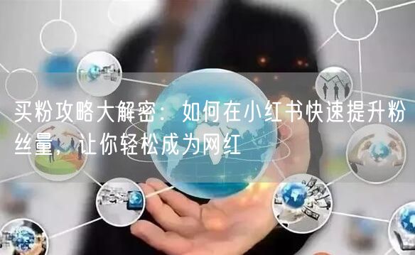 买粉攻略大解密：如何在小红书快速提升粉丝量，让你轻松成为网红