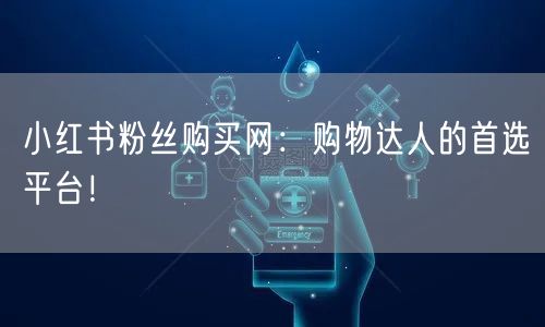 小红书粉丝购买网：购物达人的首选平台！