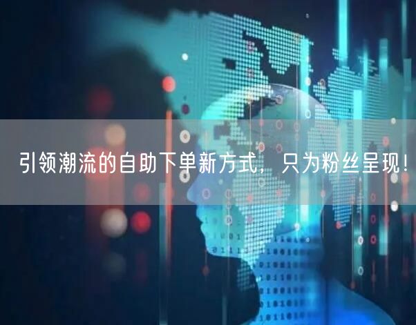 引领潮流的自助下单新方式，只为粉丝呈现！