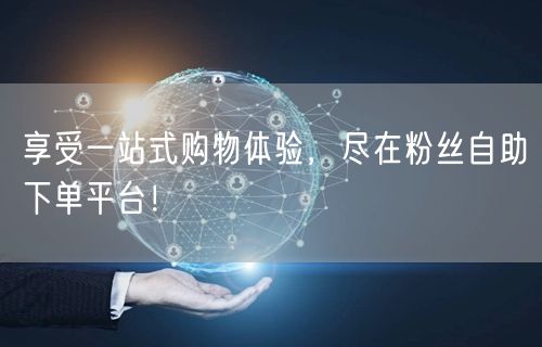 享受一站式购物体验，尽在粉丝自助下单平台