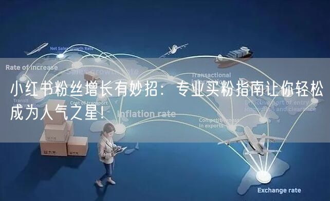 小红书粉丝增长有妙招：专业买粉指南让你轻松成为人气之星！