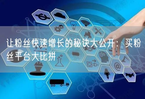 让粉丝快速增长的秘诀大公开：买粉丝平台大比拼