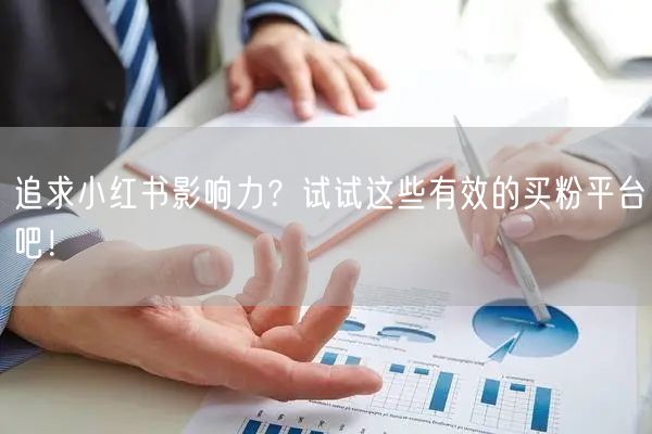 追求小红书影响力？试试这些有效的买粉平台吧！
