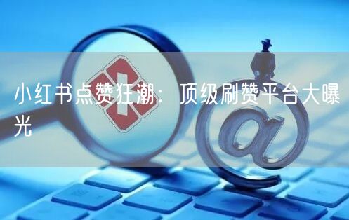 小红书点赞狂潮：顶级刷赞平台大曝光