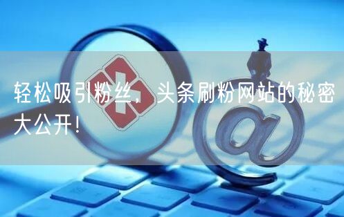 轻松吸引粉丝，头条刷粉网站的秘密大公开！