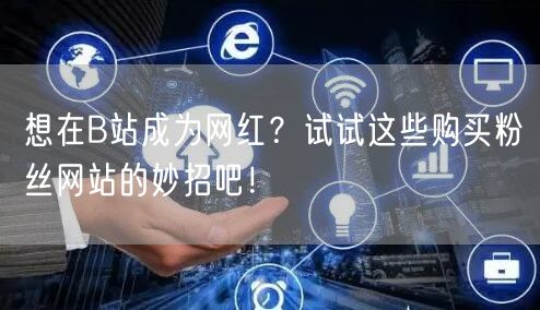 想在B站成为网红？试试这些购买粉丝网站的妙招吧！