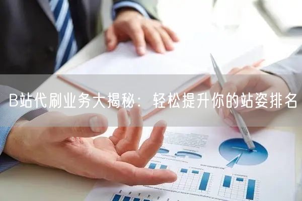 B站代刷业务大揭秘：轻松提升你的站姿排名