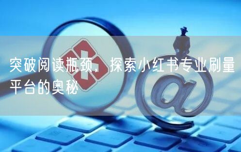 突破阅读瓶颈，探索小红书专业刷量平台的奥秘