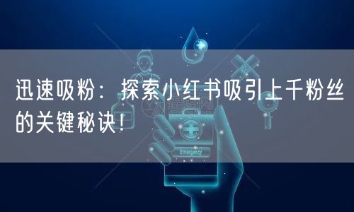 迅速吸粉：探索小红书吸引上千粉丝的关键秘诀！
