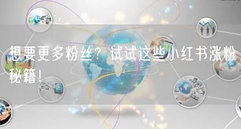 想要更多粉丝？试试这些小红书涨粉秘籍！