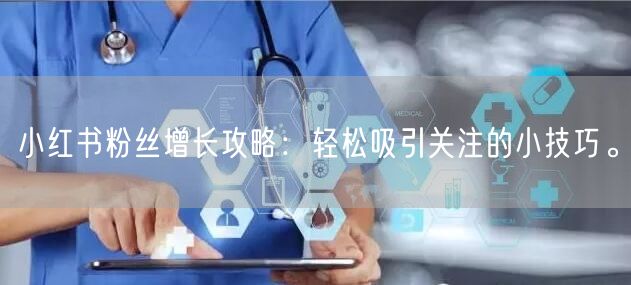 小红书粉丝增长攻略：轻松吸引关注的小技巧。