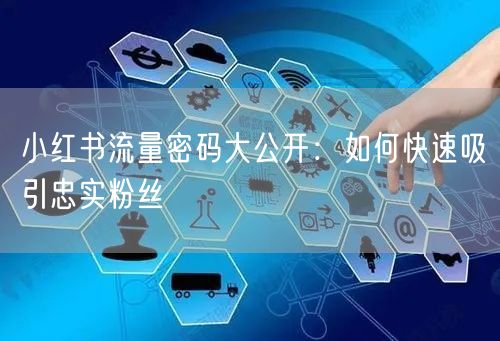 小红书流量密码大公开：如何快速吸引忠实粉丝