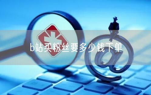 b站买粉丝要多少钱下单
