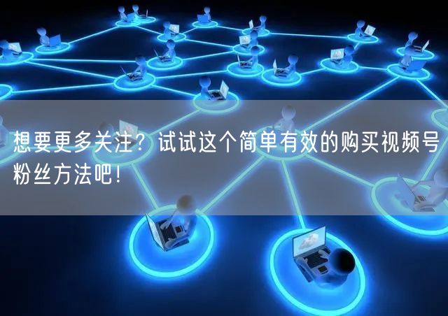 想要更多关注？试试这个简单有效的购买视频号粉丝方法吧！