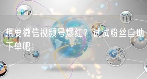 想要微信视频号爆红？试试粉丝自助下单吧！
