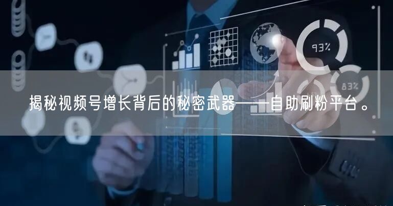 揭秘视频号增长背后的秘密武器——自助刷粉平台。