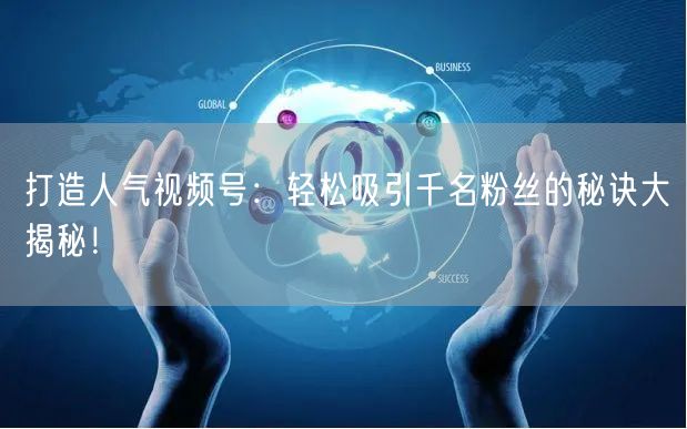 打造人气视频号：轻松吸引千名粉丝的秘诀大揭秘！