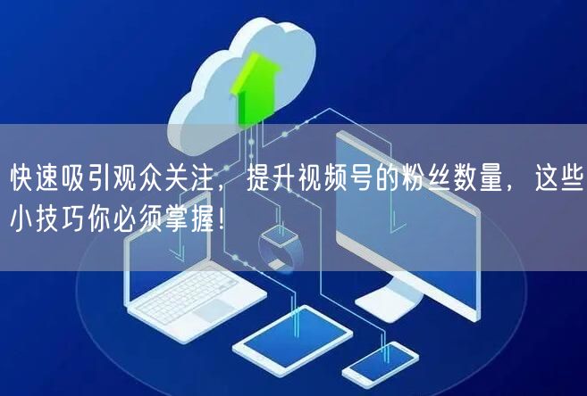 快速吸引观众关注，提升视频号的粉丝数量，