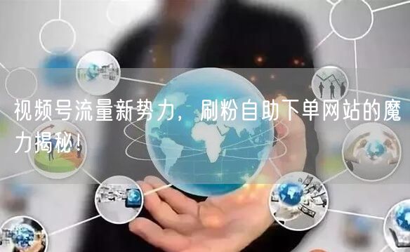 视频号流量新势力，刷粉自助下单网站的魔力揭秘！