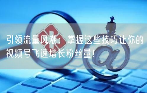 引领流量风潮：掌握这些技巧让你的视频号飞速增长粉丝量！