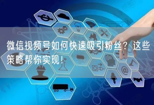 微信视频号如何快速吸引粉丝？这些策略帮你