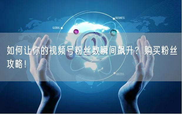 如何让你的视频号粉丝数瞬间飙升？购买粉丝攻略！