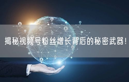 揭秘视频号粉丝增长背后的秘密武器！