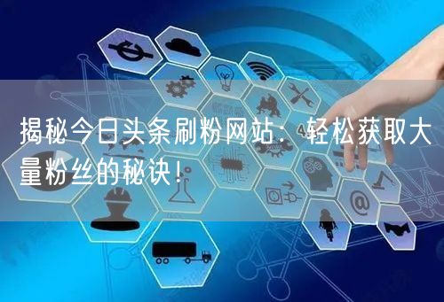 揭秘今日头条刷粉网站：轻松获取大量粉丝的秘诀！
