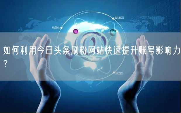 如何利用今日头条刷粉网站快速提升账号影响力？