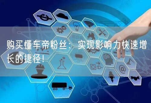 购买懂车帝粉丝：实现影响力快速增长的捷径！