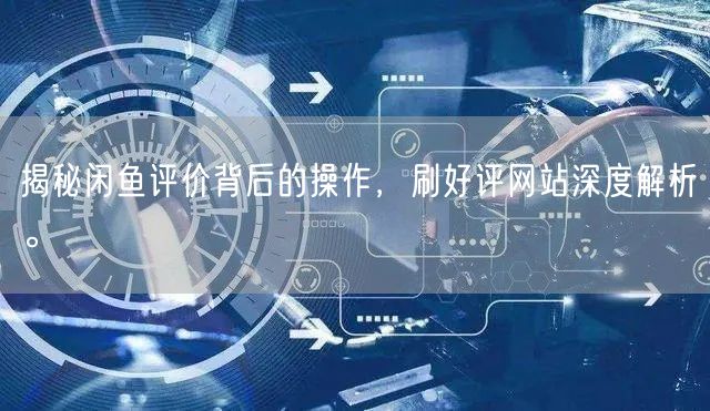 揭秘闲鱼评价背后的操作，刷好评网站深度解析。