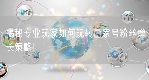 揭秘专业玩家如何玩转百家号粉丝增长策略！