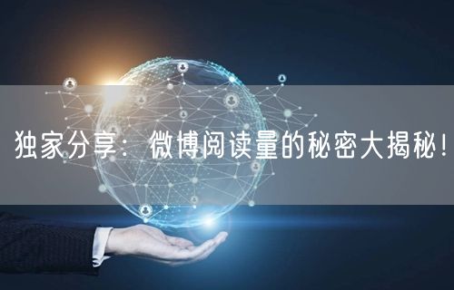独家分享：微博阅读量的秘密大揭秘！