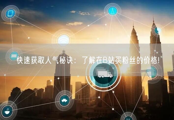 快速获取人气秘诀：了解在B站买粉丝的价格!
