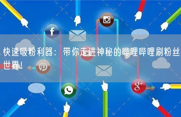 快速吸粉利器：带你走进神秘的哔哩哔哩刷粉丝世界！