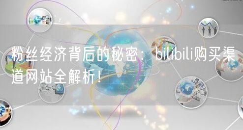 粉丝经济背后的秘密：bilibili购买渠道网站全解析！