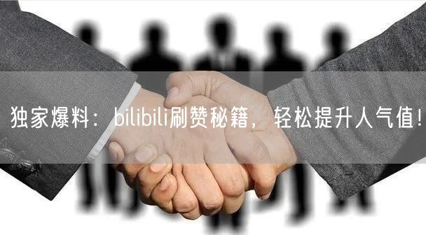 独家爆料：bilibili刷赞秘籍，轻松提升人气值！